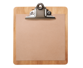 Blank clipboard for notes and organization in office workspace