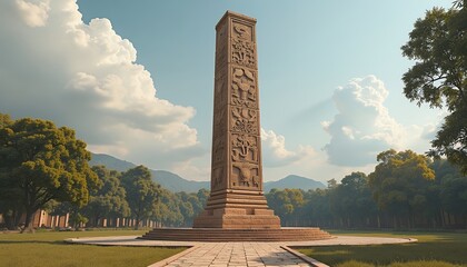 Ornate Stone Obelisk in Grassy Park