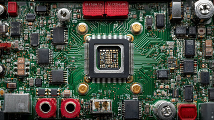 Minimalistic vector-style schematic illustrations of printed circuit boards. Ideal for educational visuals, tech infographics