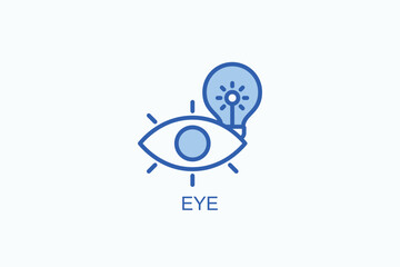 Eye Icon Or Logo Isolated Vector Illustration