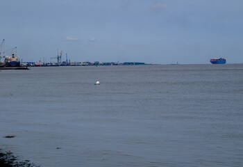 Hafen von Cuxhaven von Altenbruch gesehen
