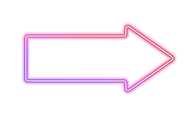 Glowing neon arrows-pointers on transparent background PNG, arrows-pointers on expressway, computer game, speed arrow.