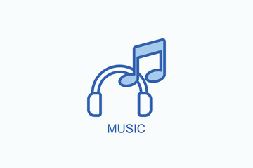 Music Icon Or Logo Isolated Vector Illustration
