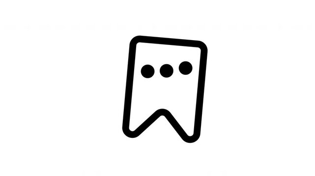 bookmark menu  animation icon