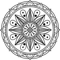free spirited mandala drawing