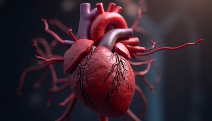Human Heart Anatomy Illustration