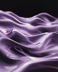 Obraz premium Abstract flowing silk or liquid wave texture in deep violet and purple