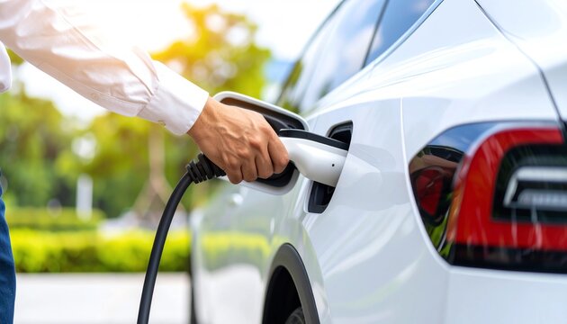 Charging an Electric Vehicle with a High Power Charging Station for Sustainable Transportation