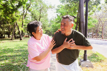 Wife scary concerned about her husband sudden heart attack and experiencing symptoms fatigue...