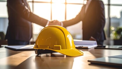 Successful Business Partnership Agreement Reached After Construction Project Discussion