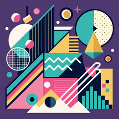 Fototapeta premium abstract background with stars