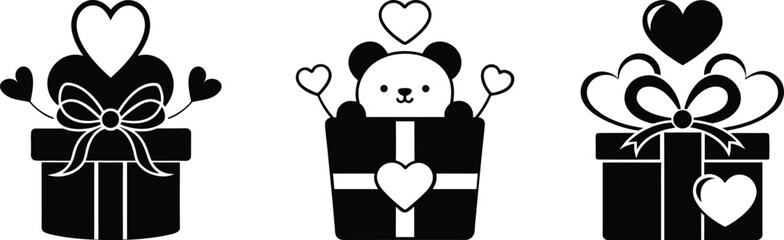 gift box vector art and illustration