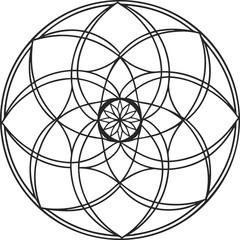 circle flower mandala kids