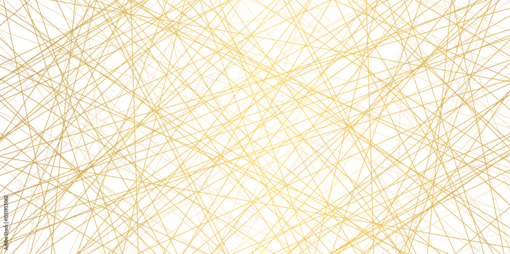 Aufkleber abstract beautiful perfect random lines background. abstract golden lines with white background crea