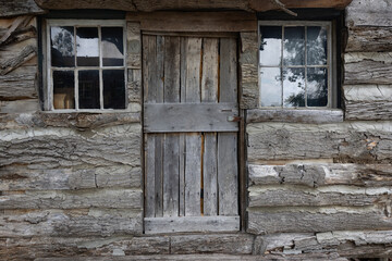 old wooden door