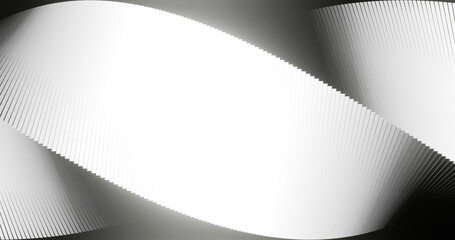 Abstract white background spiral geometric pattern of design 3d render