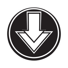A collection download icon vector