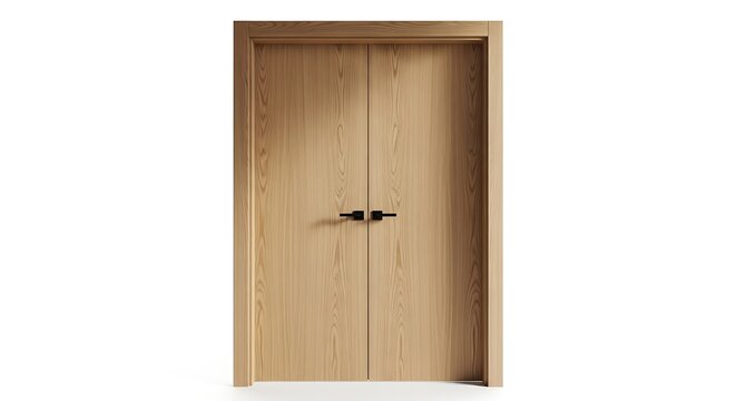 Double wooden interior doors