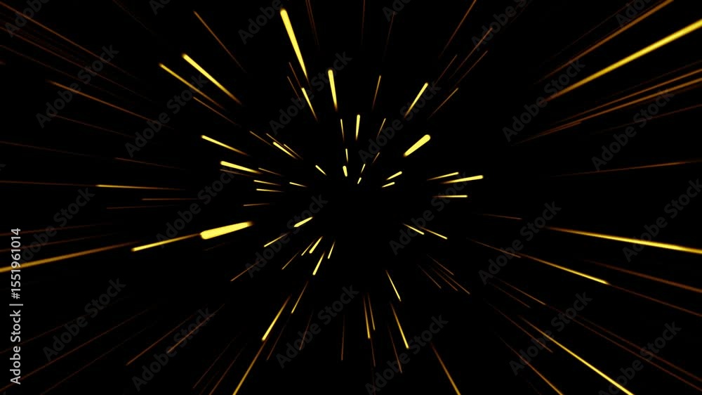 Poster colorful light streaks create a dynamic visual experience in space