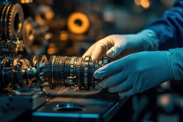 Precision Engineering Process of Mechanical Gear Components in Factory