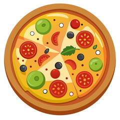 Delicious Pizza with Toppings
