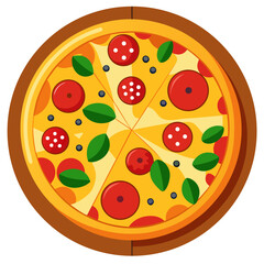 Delicious Pizza with Toppings