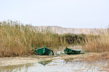 boat on the lake