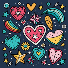 seamless pattern with hearts