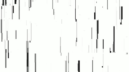 Black digital pixel effect on white background 4k backdrop