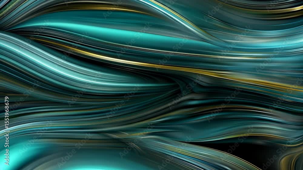 Poster flowing lines create an enchanting visual, blending calming tones and dynamic movements for a unique