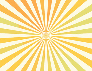 Fototapeta premium Abstract Radial Sunburst Pattern with Yellow and Orange Rays Graphic Design for Decorative Backdrop Radiant Shine and Warm Light