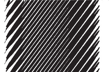 Dynamic Black and White Distressed Diagonal Stripes Pattern