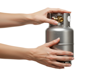 Gas cylinder handling techniques home workshop instructional guide indoor setting close-up view