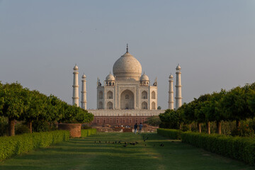 Agra, Uttar Pradesh, India: Day trip to The Taj Mahal is an ivory-white marble mausoleum on the...