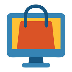 best deals for online retail shopping flat icon