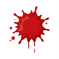 minimalist blood splatter drawing isolated on white background 6 on transparent background
