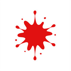 minimalist blood splatter drawing isolated on white background 2 on transparent background