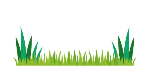 playful grass border illustration like kids drawining on white background4 on transparent background