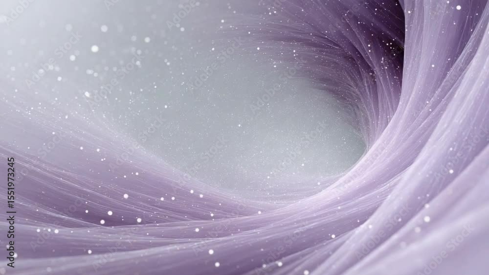 Poster Whimsical Whispers: An abstract representation of ethereal clouds in a soft palette of lavender and white, evoking a sense of dreamlike wonder and tranquility. 