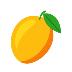 ripe mango vector illustration on white background on transparent background