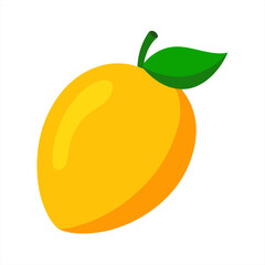 ripe mango vector illustration on white background on transparent background