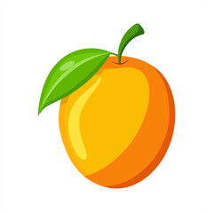 ripe mango vector illustration on white background on transparent background