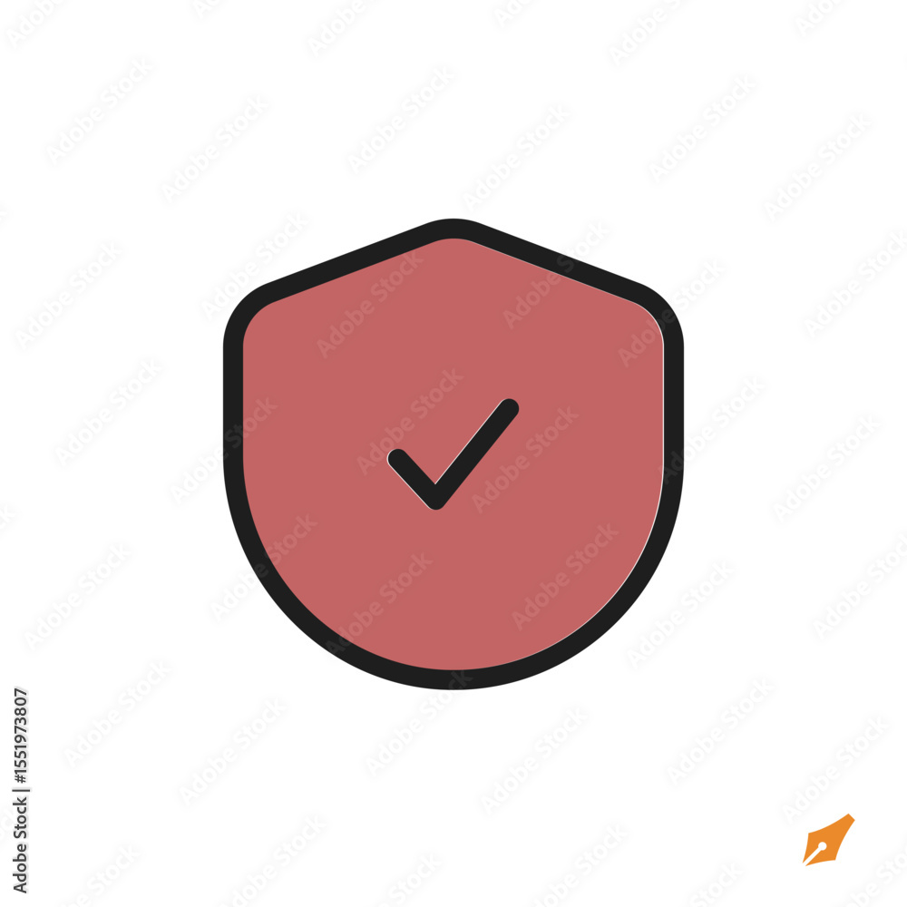 Poster shield icon is designed in a visually appealing and easily recognizable style. it’s suitable for var