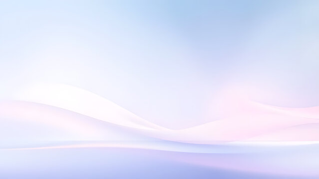 Soft pastel blue and purple gradient background with elegant flowing waves creates a peaceful abstract design. - Powered by Adobe