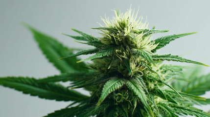 a professional shot of a cannabis plant nuetral