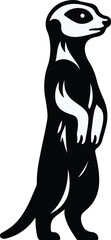 Meerkat vector silhouette