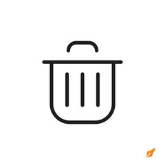 trash icon is designed in a visually appealing and easily recognizable style. It’s suitable for various visual needs such as apps, presentations, digital media, or other graphic design projects.