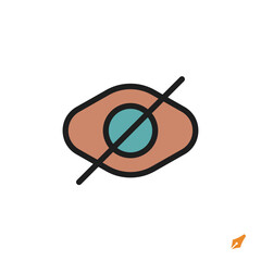 blind icon is designed in a visually appealing and easily recognizable style. It’s suitable for various visual needs such as apps, presentations, digital media, or other graphic design projects.