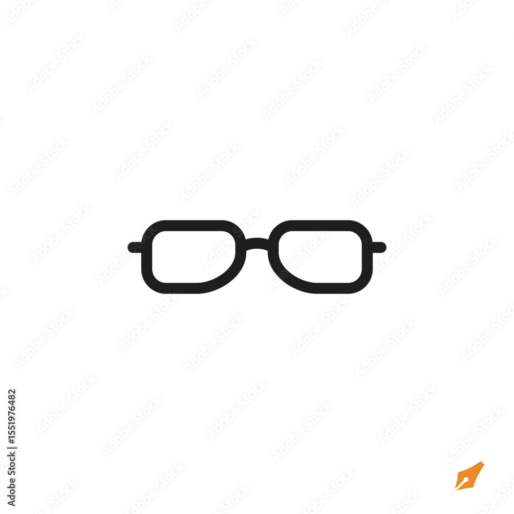 Poster glasses icon is designed in a visually appealing and easily recognizable style. it’s suitable for va