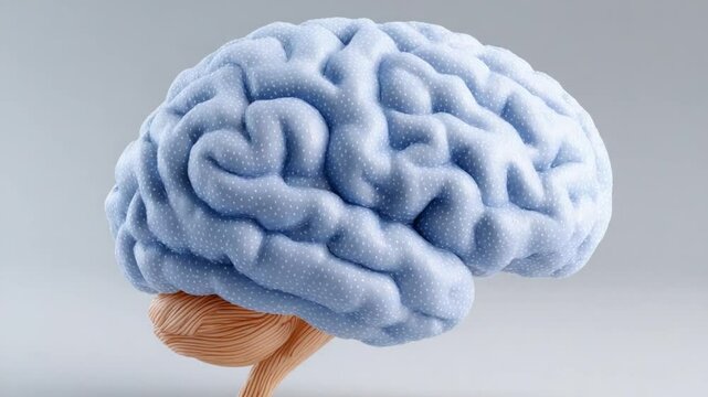 Mind's Blueprint: A detailed visual representation of the human brain, showcasing its intricate structure and delicate form. Delving into the complexities of the human mind.